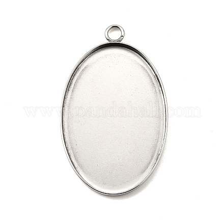 Подвеска-кабошон из нержавеющей стали 304 STAS-K148-03-01-1