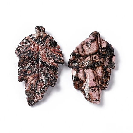 Природные подвески родонит G-I336-01-21-1