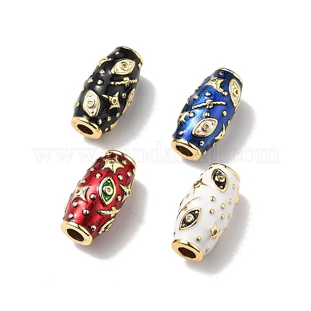 Бусины из микрофибры из рисовой латуни с кубическим цирконием KK-Z114-14G-1