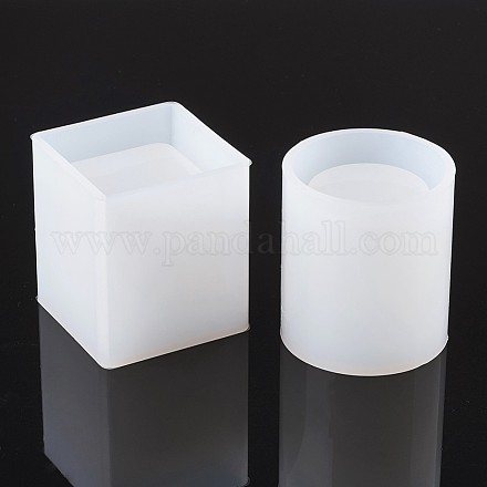2шт diy колонка и кубик силиконовые Молды для ручек DIY-TAC0005-M-1
