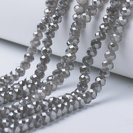 Chapelets de perles en verre électroplaqué EGLA-A034-J3mm-Y01-1