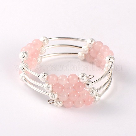 Natural Gemstone Wrap Bracelets BJEW-JB01705-03-1