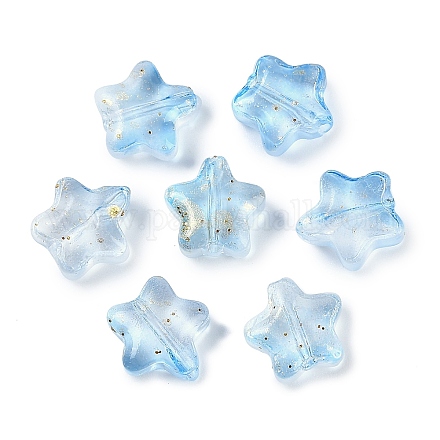 Прозрачные бусины из матового стекла GLAA-NH0003-01H-1