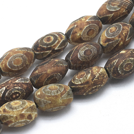 3-Augen-Dzi-Perlen im tibetischen Stil G-K167-02-01-1