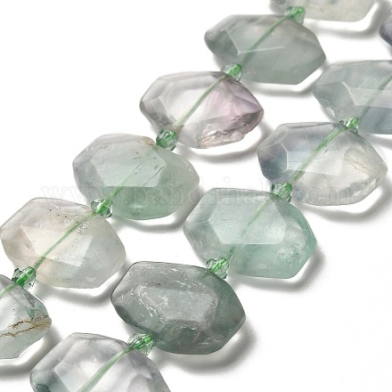 Природных красочные флюорита бисер нитей G-H078-B19-01-1