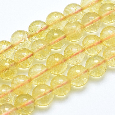 Perline citrino naturale fili X-G-E483-13-6mm-1