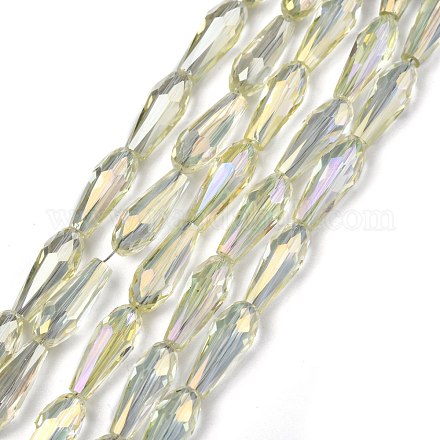 Chapelets de perles en verre électroplaqué EGLA-L015-HP-B06-1