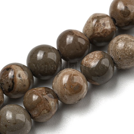 Brins de perles de pierre de carte naturelle/pierre picasso G-R494-A24-02-1