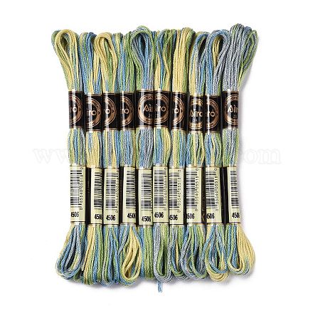 10 Skeins 6-Ply Polyester Embroidery Floss OCOR-K006-A32-1