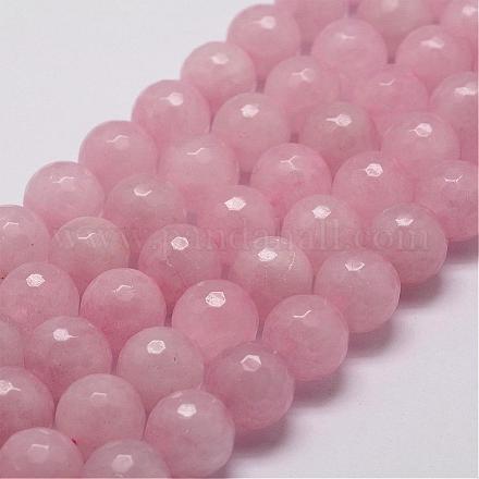 Fili di perline quarzo roso  naturale  G-D840-20-12mm-1