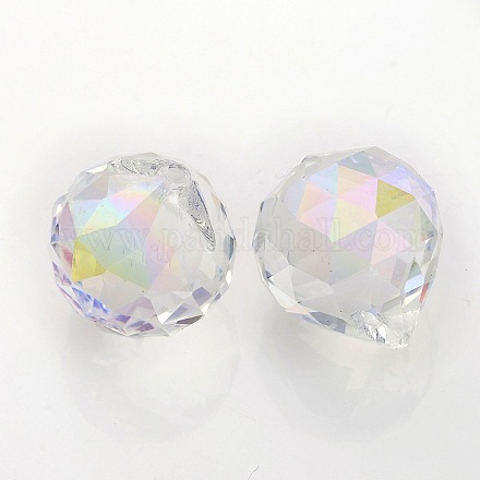 Colgantes de cristal redondas facetas X-GLAA-O008-G03-1