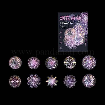 20 pz 10 modelli adesivi decorativi fuochi d'artificio autoadesivi in pvc WG62071-03-1
