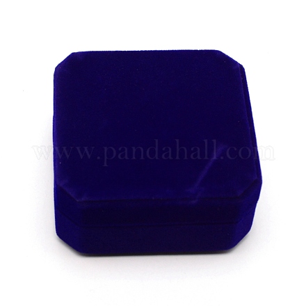 Пластиковая с бархатной коробочкой для украшений VBOX-WH0006-03A-1