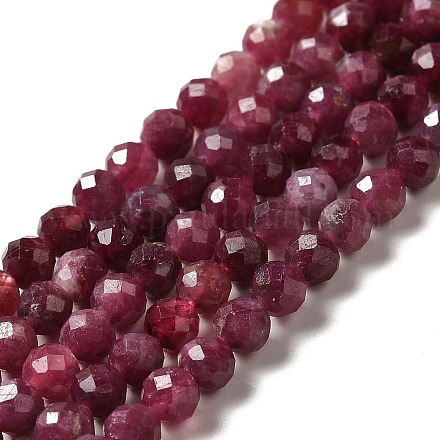 Natural Red Tourmaline Beads Strands G-I341-14-1