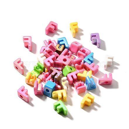 УФ-покрытие непрозрачные акриловые европейские бусины SACR-Z007-01F-1