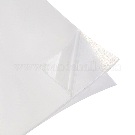 2Pcs Adhesive Silicone Sheet White Adhesive Nonslip Silicone