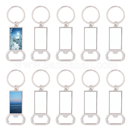 Shop PANDAHALL ELITE Sublimation Blanks Keychains Zinc Alloy Bottle Opener  Blank Key Rings for Jewelry Making - PandaHall Selected