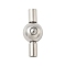 304 Stainless Steel Bayonet Clasps, Round, Stainless Steel Color, 22x9.5mm, Hole: 3.3mm