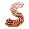Natural Pink Aventurine Beads Strands, Gradient Style, Round, 6mm, about 63pcs/strand, 15.35''(39cm)