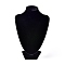 Jewelry Necklace Display Bust, Black Velvet Pedestal Displays, Wood And Cardboard, 17cmx25cm