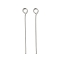 304 Stainless Steel Eye Pins, Stainless Steel Color, 26x0.6mm, Hole: 1.8mm, 100pcs/set