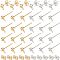UNICRAFTALE 120Pcs 2 Colors Ball Stud Earring Findings 304 Stainless Steel Stud Earrings Ball Post Earrings Ball Earring Components With Loop And Ear Nuts Hypoallergenic Earrings For Earring Making