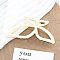 Plastic Claw Hair Clips, Butterfly, White, 106x47x40mm