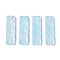 Baking Paint Glass Pendants, Rectangle, Light Blue, 30x9x5.5mm, Hole: 1mm