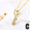 Brass Micro Pave Clear Cubic Zirconia Enamel Pendant Necklaces, Golden, Sports, 17.72 inch(45cm)