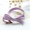Polyester Hair Ties, Bowknot, Plum, 9x55mm