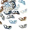 Acrylic Imitation Pearl Beads, Wing, Mixed Color, 9x22x6.5mm, Hole: 1.6mm