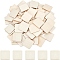 Wood Cabochons, Square, BurlyWood, 40x40x2.5mm, 100pcs/bag