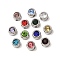 304 Stainless Steel Rhinestone Beads, Flat Round, Stainless Steel Color, 6x4mm, Hole: 2mm, about 12pcs/set
