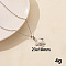 304 Stainless Steel Turtle Pendant Necklaces, Cable Chain Necklaces for Women