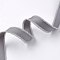 Polyester Frayed Grosgrain Ribbons, with Fringe Tassel, Gray, 5/8 inch(16mm), about 50yards/roll(45.72m/roll)