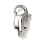 304 Stainless Steel Lobster Claw Clasps, Stainless Steel Color, 16x9.5x5mm, Hole: 4.5x2mm