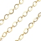 Brass Oval Link Chains, Soldered, with Spool, Golden, 3.5x2.5x0.5mm & 5x3.5x0.5mm, about 32.81 Feet(10m)/Roll