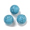Synthetic Turquoise Beads, Round, 18mm, Hole: 3~4mm