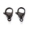 304 Stainless Steel Lobster Claw Clasps, Gunmetal, 17x10.6x4.5mm, Hole: 2mm