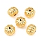 Brass Beads, Pumpkin, Lead Free & Cadmium Free, Rack Plating, Long-Lasting Plated, Real 18K Gold Plated, 10x8mm, Hole: 1.5mm