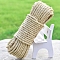 30M Jute Cord, Round, for Gift Wrapping, Party Decoration, Tan, 6mm, about 32.81 Yards(30m)/pc