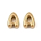 304 Stainless Steel Charms, Letter, Ion Plating(IP), Real 18K Gold Plated , Letter A, 7.5x5.5x3.5mm, Hole: 1.8mm
