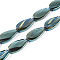 Electroplate Transparent Glass Beads Strands, Teardrop, Cadet Blue, 26x13x5.5~7mm, Hole: 1.5mm, about 30pcs/strand, 30.12~30.51 inch(76.5~77.5cm)