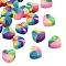 Handmade Polymer Clay Beads, for DIY Jewelry Crafts Supplies, Heart, Mixed Color, 9x10x4mm, Hole: 1.5mm, 5 colors, 20pcs/color, 100pcs/box