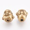 Tibetan Style Beads, Lead Free & Nickel Free, Buddha, Antique Bronze, 10x10x9mm, Hole: 2mm