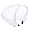 Polyester Mesh Veil Hair Bands, for Women, White, 270mm