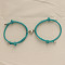 Alloy Heart-shaped Magnetic Braided Rope Bracelets for Couple Girlfriends, Turquoise, 5-1/2~10-1/4 inch(14~26cm)