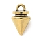Tibetan Style Alloy Pendants, Taper Charms, Lead Free & Nickel Free & Cadmium Free, Antique Golden, 12x7.5x7.5mm, Hole: 1.6mm