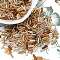 Glass Round Bugle Beads, Mixed Style, Goldenrod, 5~7x2mm, Hole: 0.6~1mm, about 16199pcs/pound