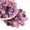 Transparent Acrylic Beads, Flat Round, Two Tone, Plum, 14x14x5~5.5mm, Hole: 1.8mm, about 28pcs/20g